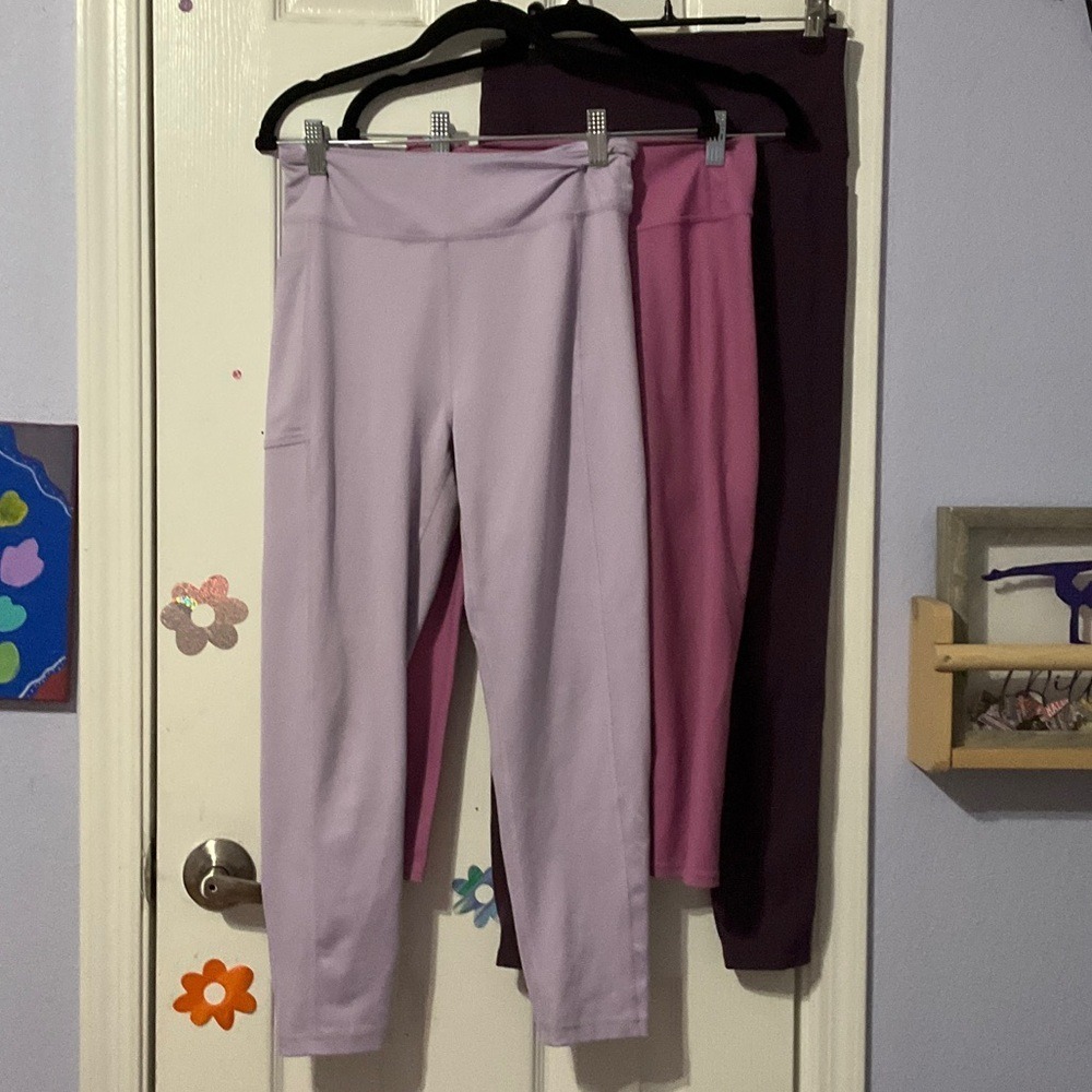 Lavender, Pink, and purple Leggings